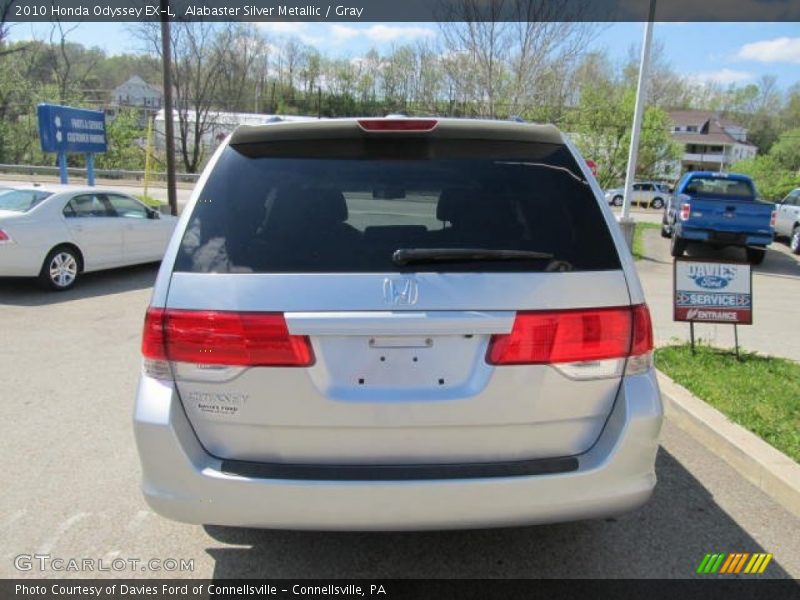 Alabaster Silver Metallic / Gray 2010 Honda Odyssey EX-L