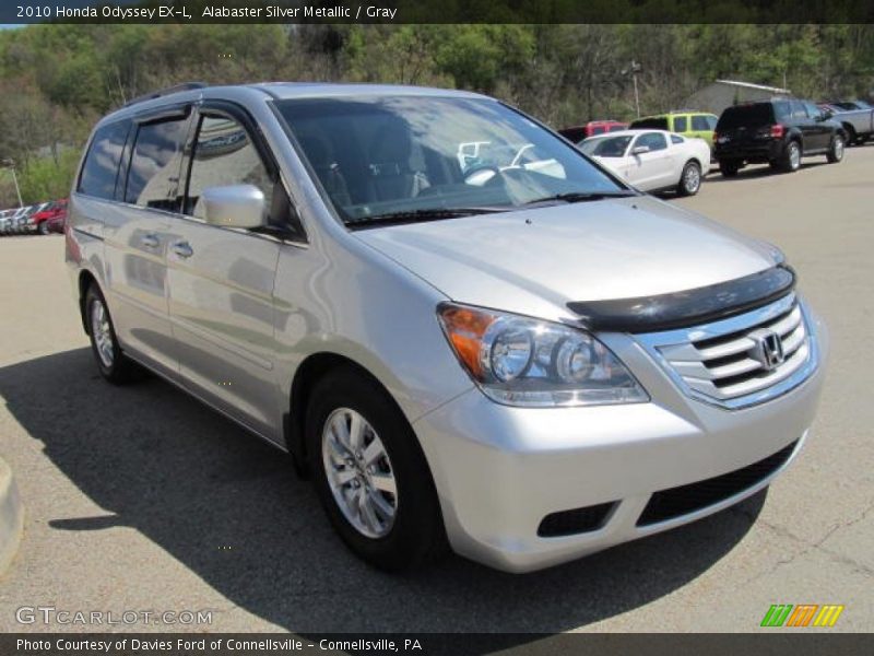 Alabaster Silver Metallic / Gray 2010 Honda Odyssey EX-L