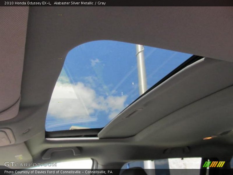 Alabaster Silver Metallic / Gray 2010 Honda Odyssey EX-L