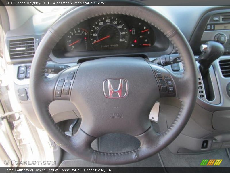 Alabaster Silver Metallic / Gray 2010 Honda Odyssey EX-L