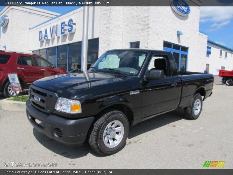 Black / Medium Dark Flint 2011 Ford Ranger XL Regular Cab