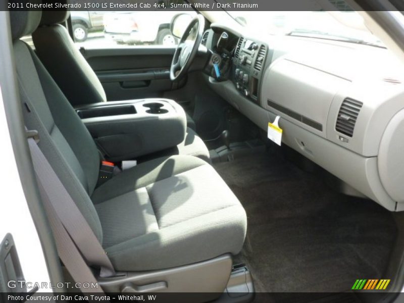 Summit White / Dark Titanium 2011 Chevrolet Silverado 1500 LS Extended Cab 4x4