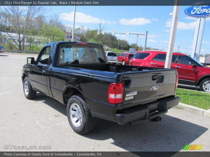 Black / Medium Dark Flint 2011 Ford Ranger XL Regular Cab