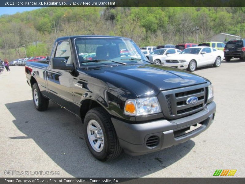 Black / Medium Dark Flint 2011 Ford Ranger XL Regular Cab