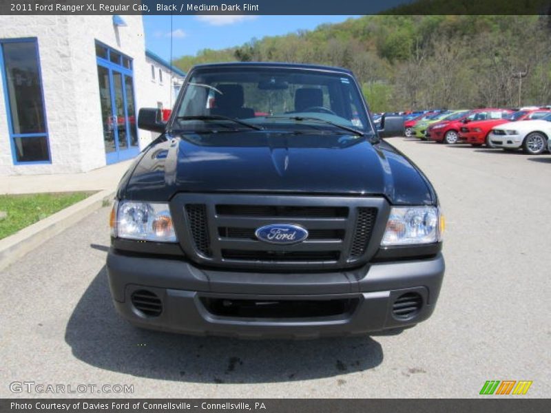 Black / Medium Dark Flint 2011 Ford Ranger XL Regular Cab