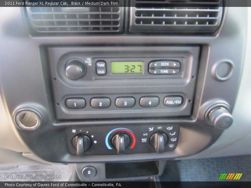 Black / Medium Dark Flint 2011 Ford Ranger XL Regular Cab