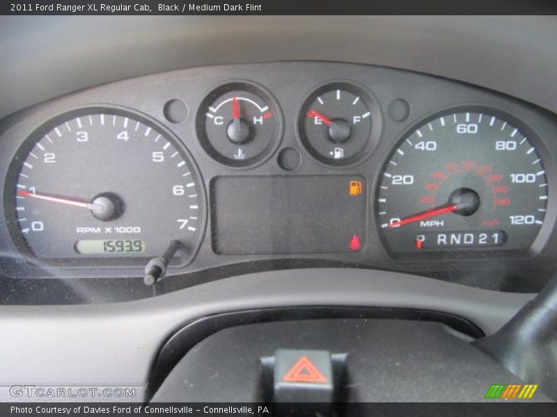 Black / Medium Dark Flint 2011 Ford Ranger XL Regular Cab
