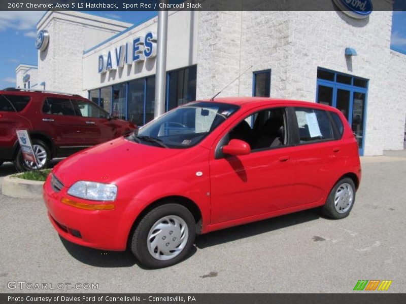 Sport Red / Charcoal Black 2007 Chevrolet Aveo 5 LS Hatchback
