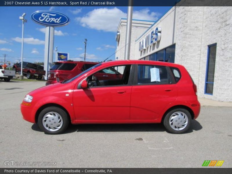 Sport Red / Charcoal Black 2007 Chevrolet Aveo 5 LS Hatchback