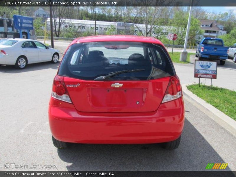Sport Red / Charcoal Black 2007 Chevrolet Aveo 5 LS Hatchback