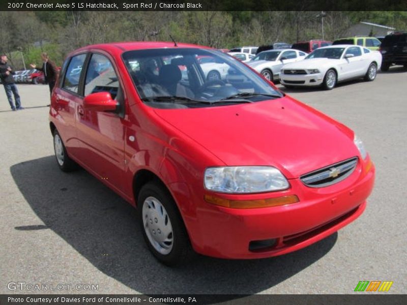 Sport Red / Charcoal Black 2007 Chevrolet Aveo 5 LS Hatchback
