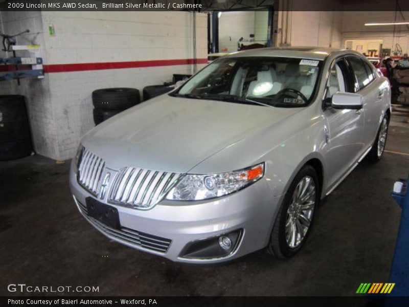 Brilliant Silver Metallic / Cashmere 2009 Lincoln MKS AWD Sedan