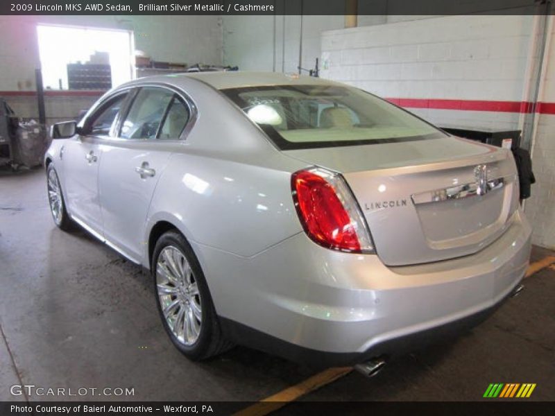 Brilliant Silver Metallic / Cashmere 2009 Lincoln MKS AWD Sedan