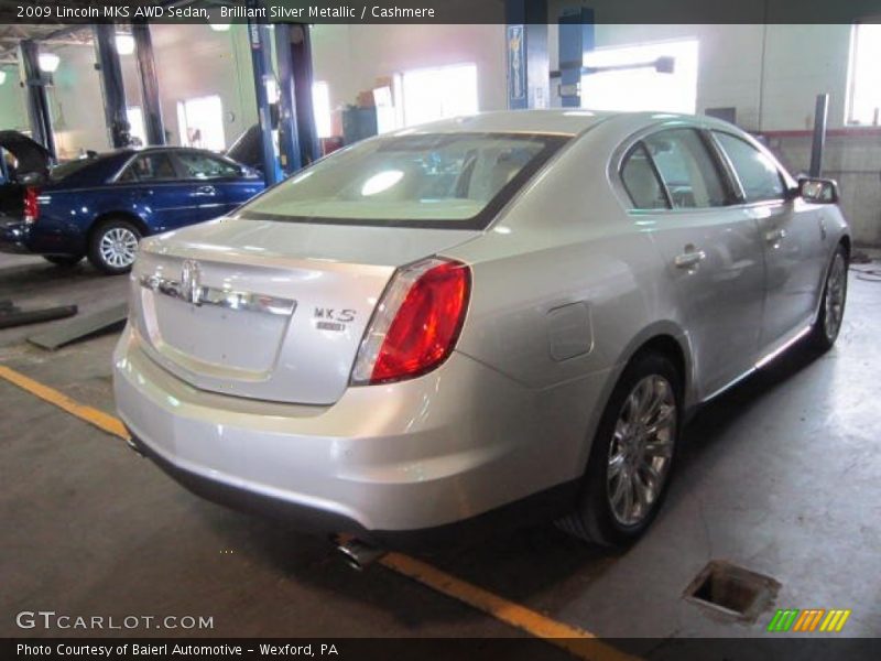 Brilliant Silver Metallic / Cashmere 2009 Lincoln MKS AWD Sedan