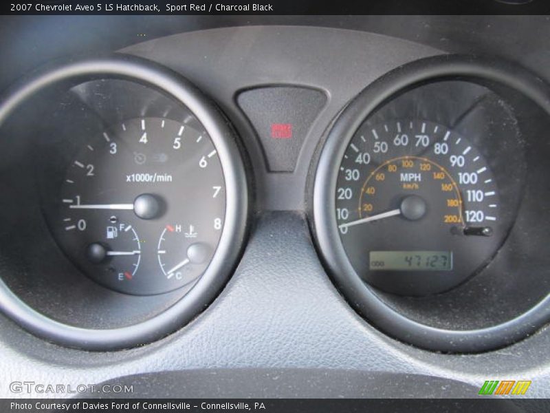 Sport Red / Charcoal Black 2007 Chevrolet Aveo 5 LS Hatchback