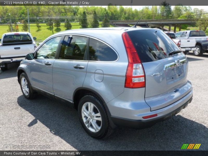 Glacier Blue Metallic / Gray 2011 Honda CR-V EX 4WD