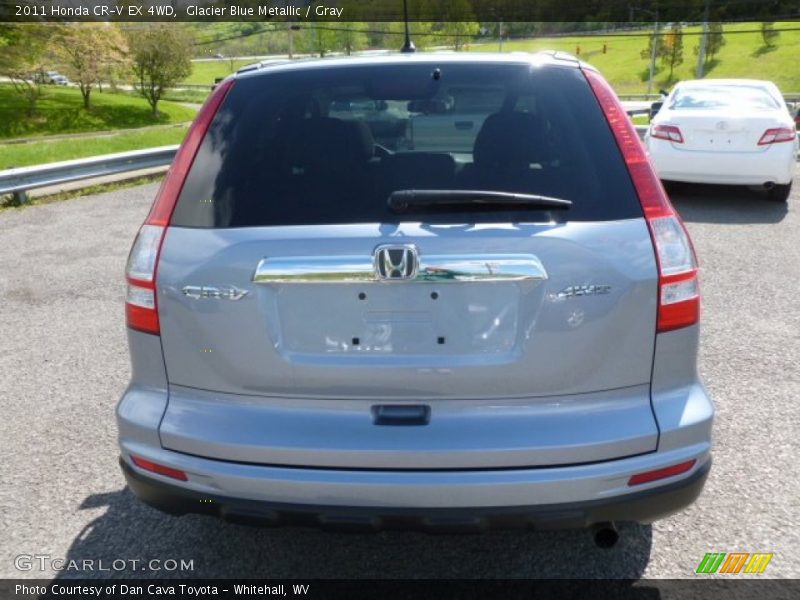 Glacier Blue Metallic / Gray 2011 Honda CR-V EX 4WD