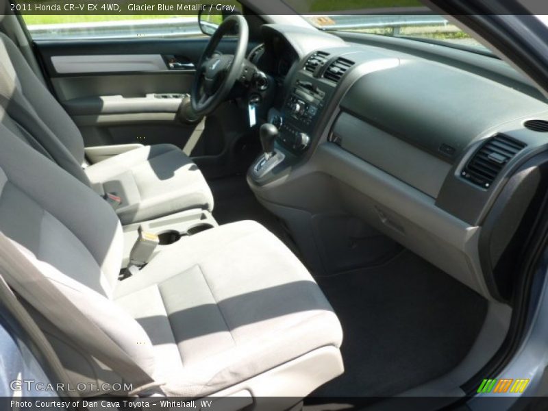 Glacier Blue Metallic / Gray 2011 Honda CR-V EX 4WD