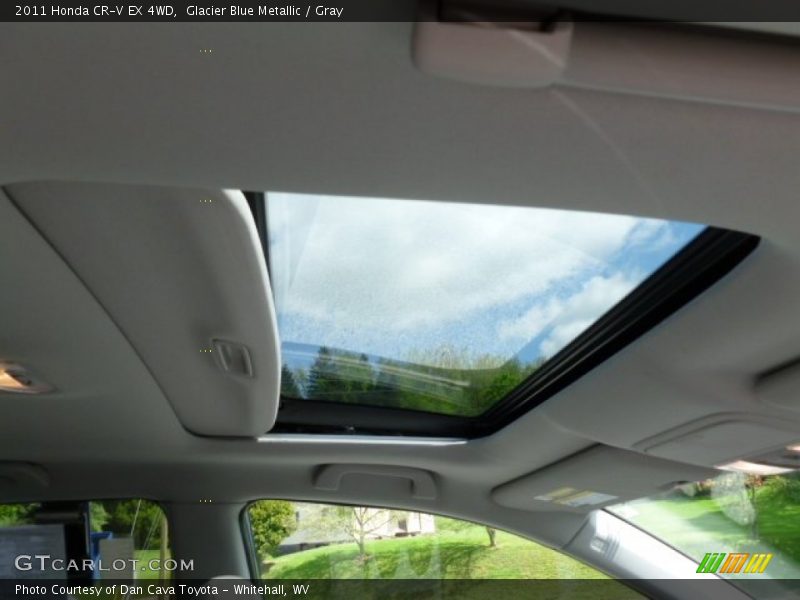 Glacier Blue Metallic / Gray 2011 Honda CR-V EX 4WD