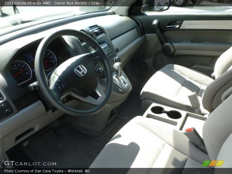 Glacier Blue Metallic / Gray 2011 Honda CR-V EX 4WD