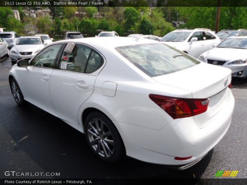 Starfire White Pearl / Flaxen 2013 Lexus GS 350 AWD