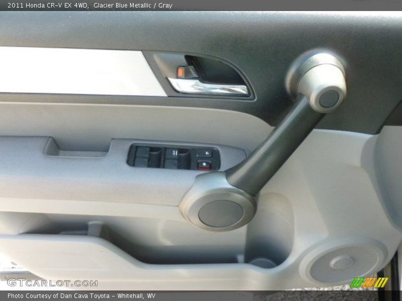 Glacier Blue Metallic / Gray 2011 Honda CR-V EX 4WD