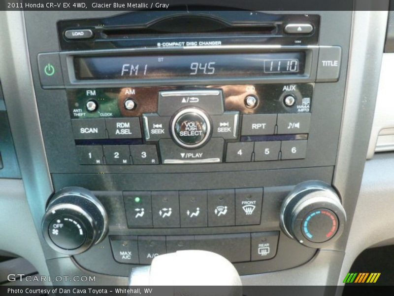 Glacier Blue Metallic / Gray 2011 Honda CR-V EX 4WD