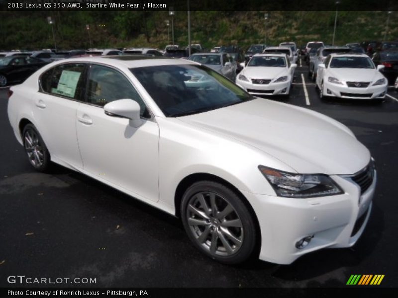 Starfire White Pearl / Flaxen 2013 Lexus GS 350 AWD