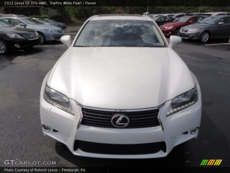 Starfire White Pearl / Flaxen 2013 Lexus GS 350 AWD