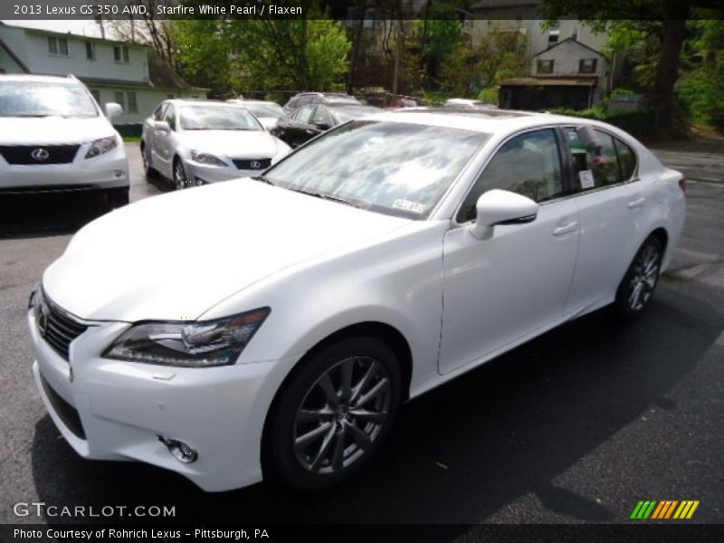 Starfire White Pearl / Flaxen 2013 Lexus GS 350 AWD