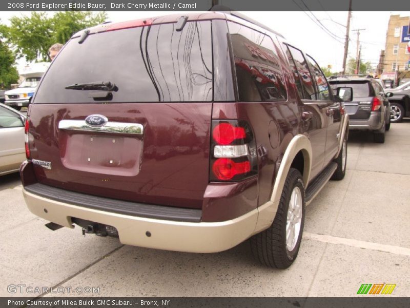 Dark Cherry Metallic / Camel 2008 Ford Explorer Eddie Bauer