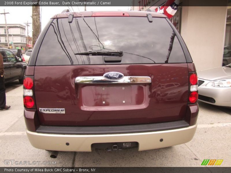 Dark Cherry Metallic / Camel 2008 Ford Explorer Eddie Bauer