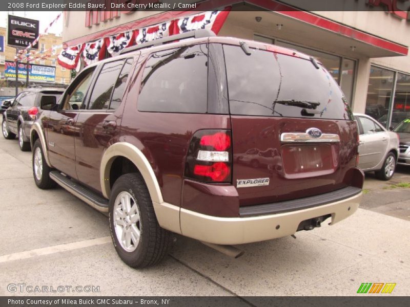 Dark Cherry Metallic / Camel 2008 Ford Explorer Eddie Bauer
