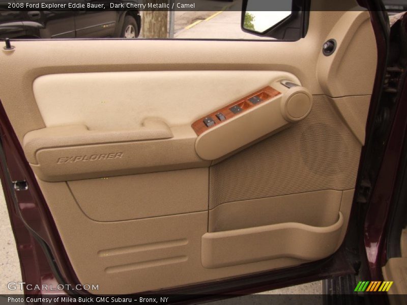 Dark Cherry Metallic / Camel 2008 Ford Explorer Eddie Bauer