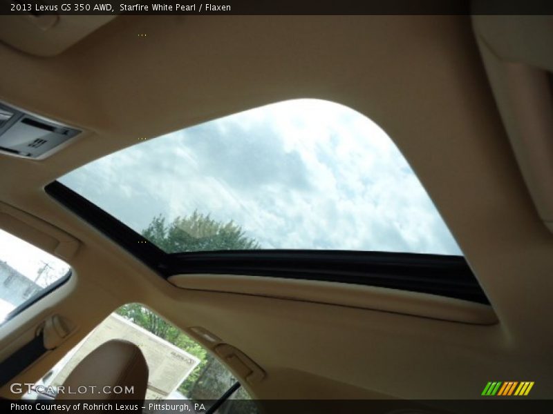 Starfire White Pearl / Flaxen 2013 Lexus GS 350 AWD