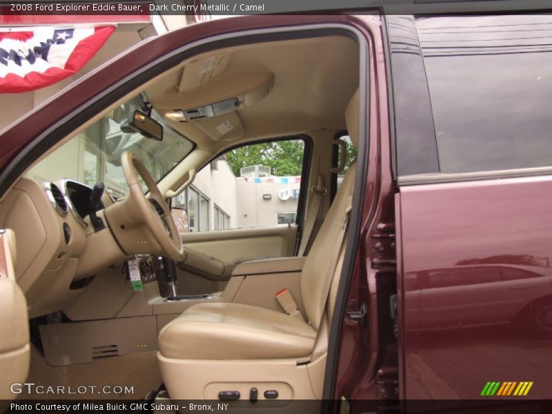 Dark Cherry Metallic / Camel 2008 Ford Explorer Eddie Bauer