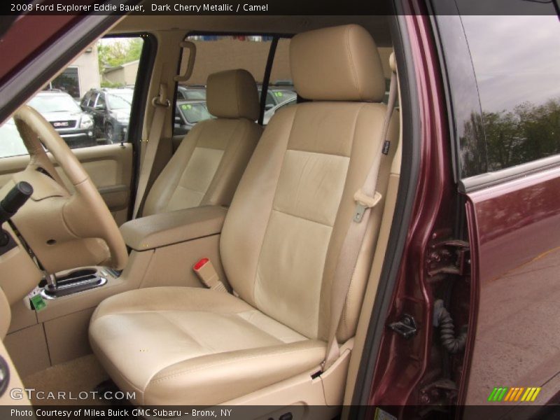 Dark Cherry Metallic / Camel 2008 Ford Explorer Eddie Bauer