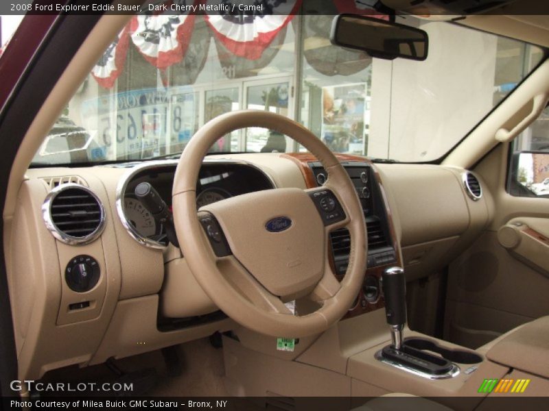 Dark Cherry Metallic / Camel 2008 Ford Explorer Eddie Bauer