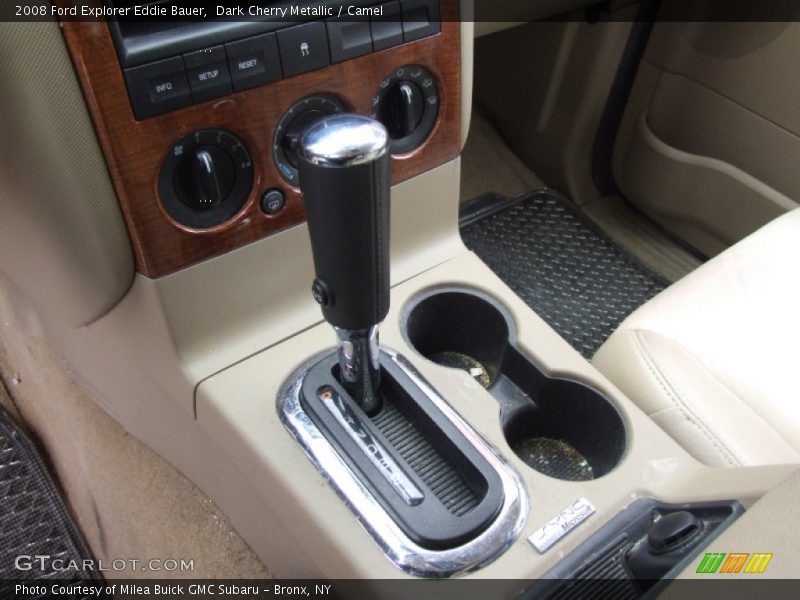 Dark Cherry Metallic / Camel 2008 Ford Explorer Eddie Bauer