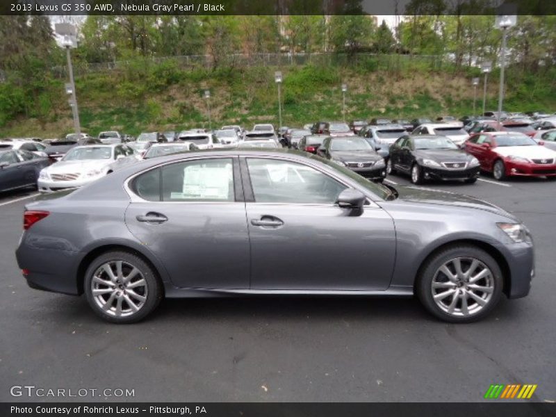 Nebula Gray Pearl / Black 2013 Lexus GS 350 AWD