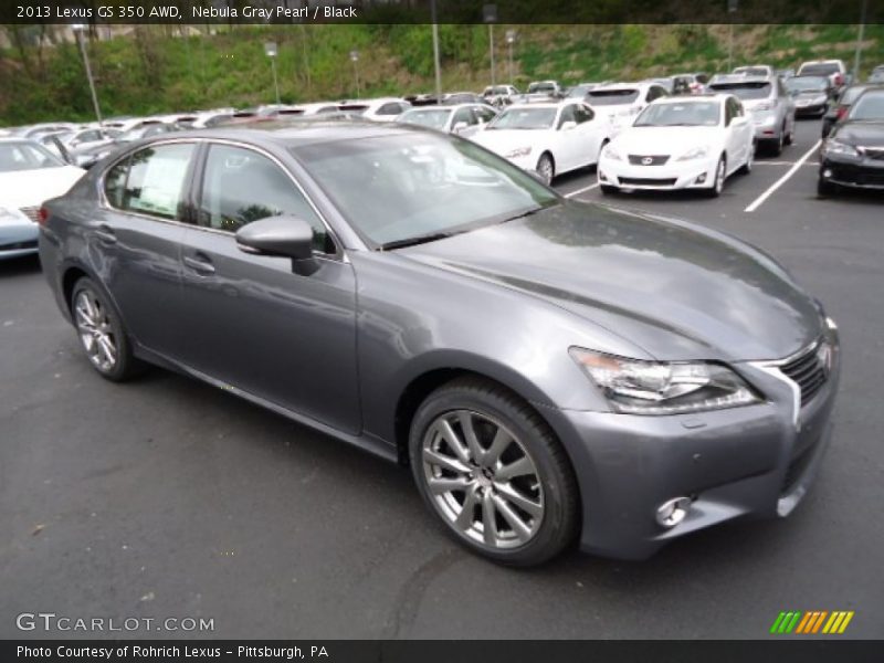 Nebula Gray Pearl / Black 2013 Lexus GS 350 AWD