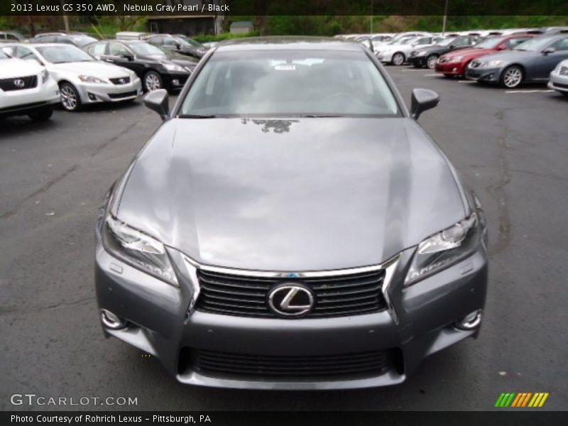 Nebula Gray Pearl / Black 2013 Lexus GS 350 AWD