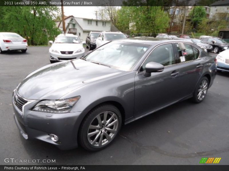 Nebula Gray Pearl / Black 2013 Lexus GS 350 AWD