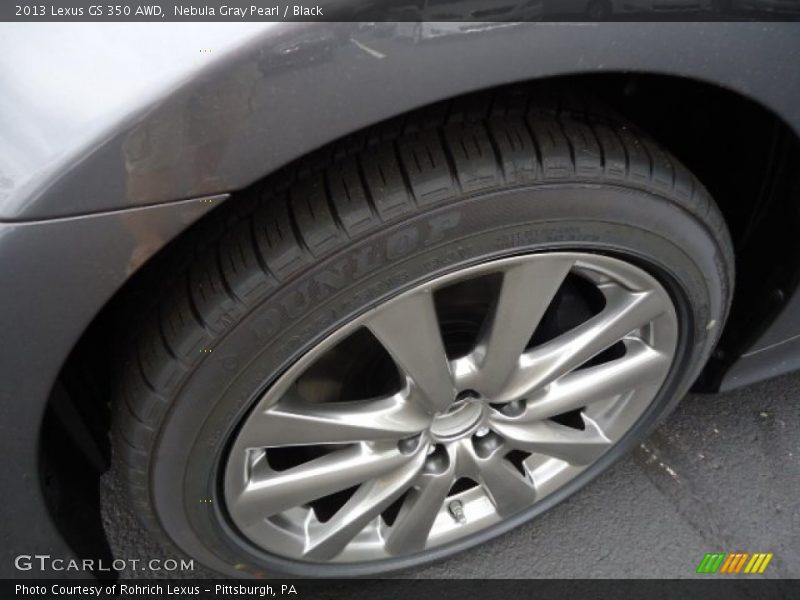 Nebula Gray Pearl / Black 2013 Lexus GS 350 AWD