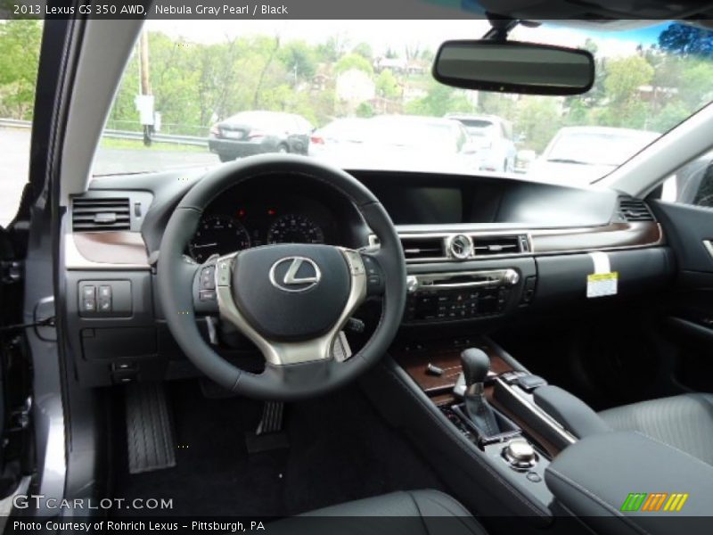 Nebula Gray Pearl / Black 2013 Lexus GS 350 AWD