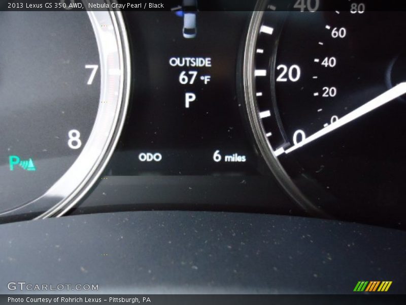 Nebula Gray Pearl / Black 2013 Lexus GS 350 AWD