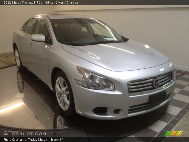 Brilliant Silver / Charcoal 2012 Nissan Maxima 3.5 SV