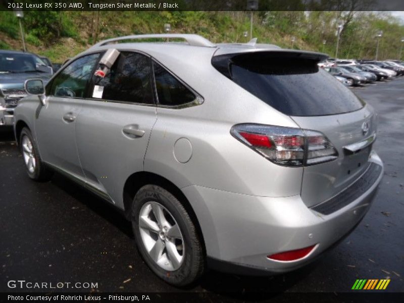 Tungsten Silver Metallic / Black 2012 Lexus RX 350 AWD