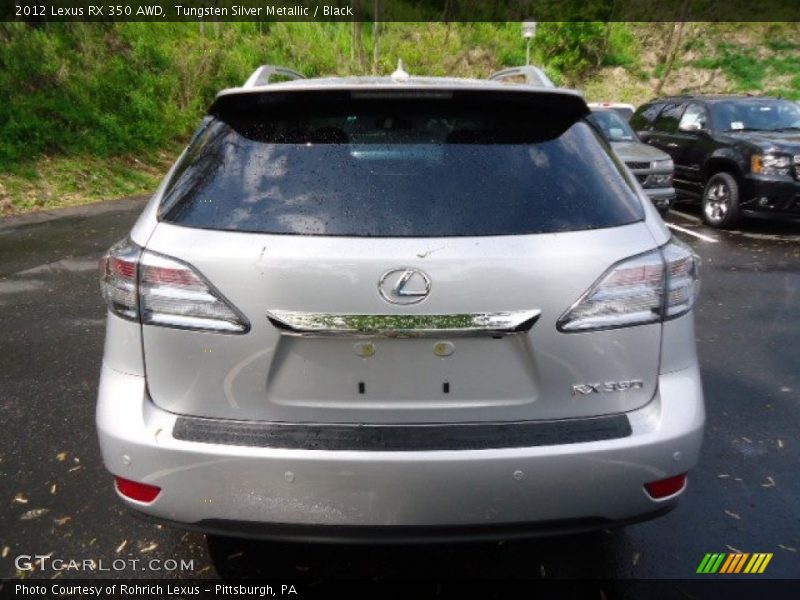 Tungsten Silver Metallic / Black 2012 Lexus RX 350 AWD