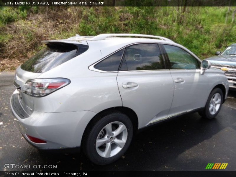 Tungsten Silver Metallic / Black 2012 Lexus RX 350 AWD